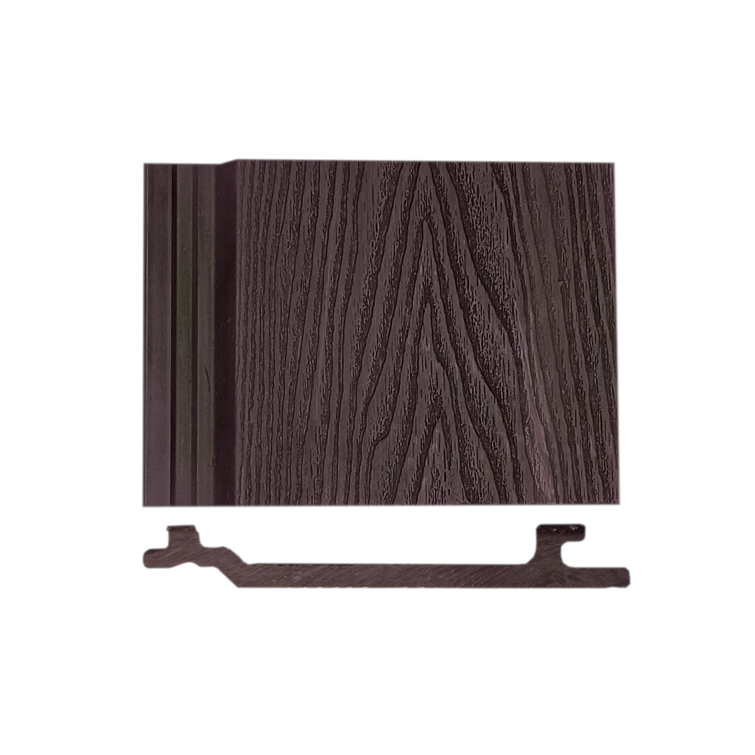 WPC profils BRŪNS, platums 135 mm, garums 1 m